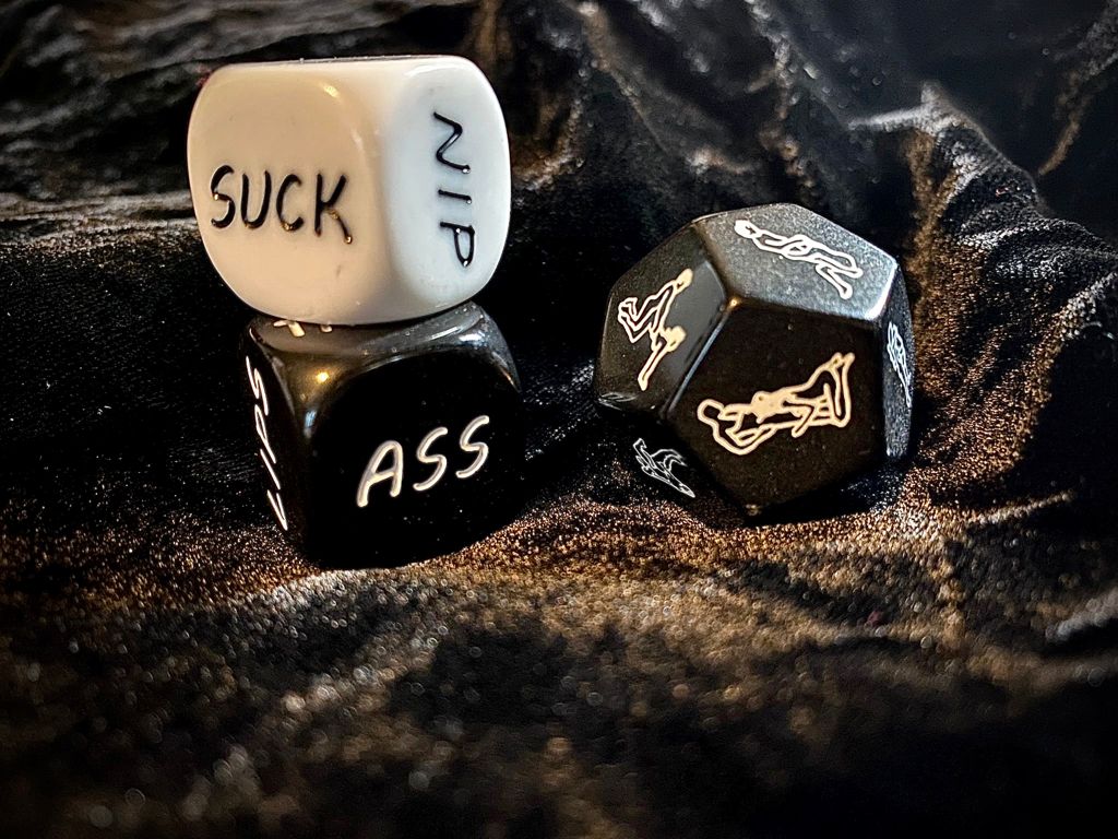 Black and white pleasure dice
